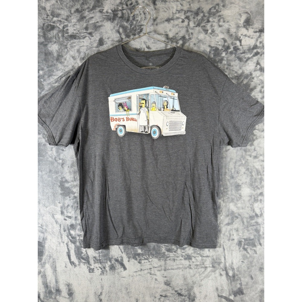 Bob's Burgers Graphic T-Shirt Men's Size 2XL Dark Gray Heather Ripple Junction